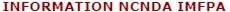 Image texte : INFORMATION NCNDA IMFPA