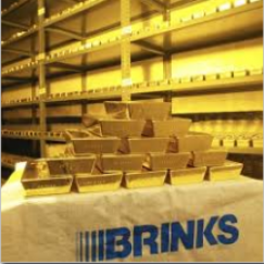 Maison de sécurité Brinks, stockage de lingots d'or, barre de 12,5 kg