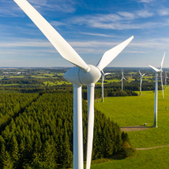 Parc d'éoliennes en Normandie