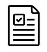 Dessin stylisé à l'encre noire représentant un certificat de dépôt (SKR)