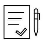 Dessin illustrant la signature d'une lettre d'intérêt d'achat (LOI)